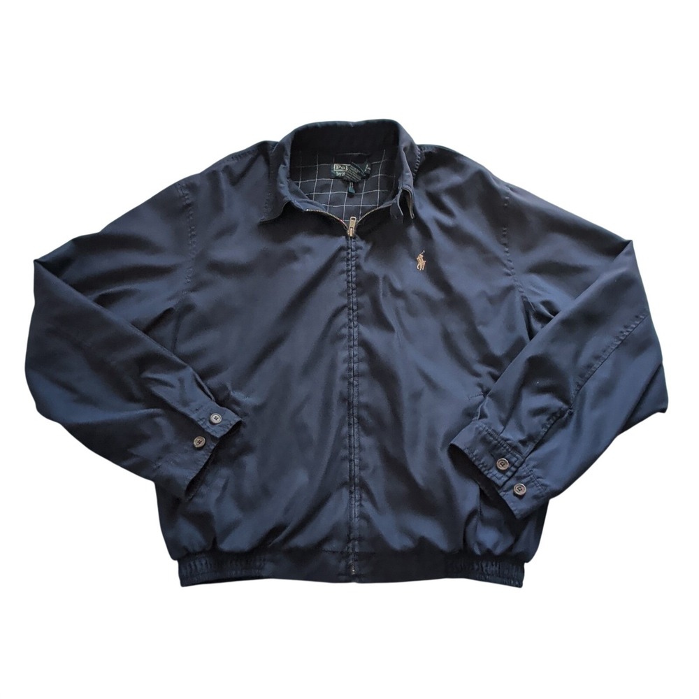Polo Ralph Lauren Blue Harrington Bi-Swing Jacket Mens Size Med